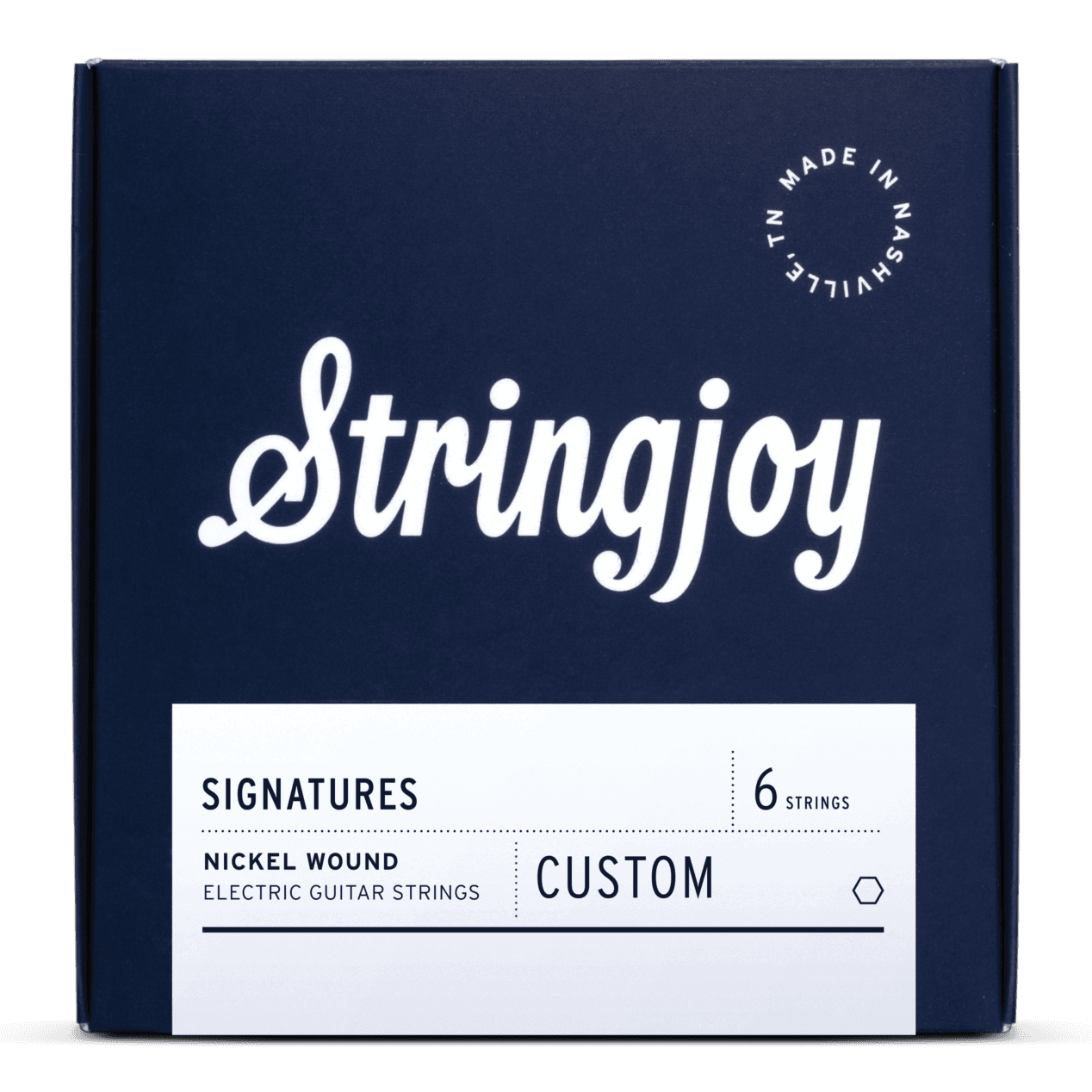 Stringjoy Custom 6 String Signatures - Nickel Wound Electric Guitar Strings