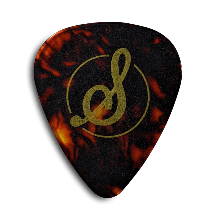 Stringjoy Medium .73mm Tortoise Celluloid Picks - 10 Pack