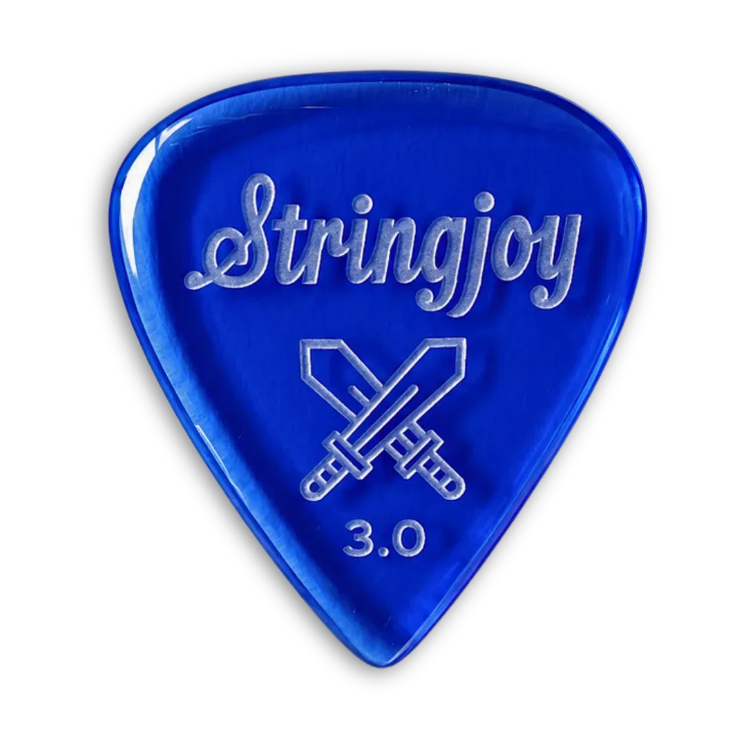 Stringjoy 3.0mm Longsword Acrylic Picks - 2-Pack