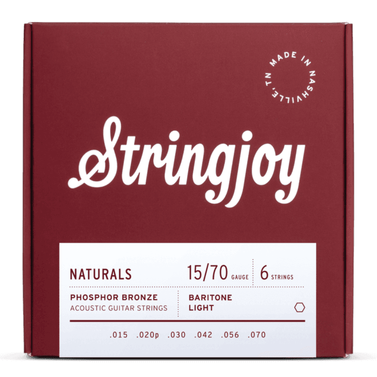 Stringjoy 15-70 Baritone Light Gauge Naturals - Phosphor Bronze Acoustic Guitar Strings