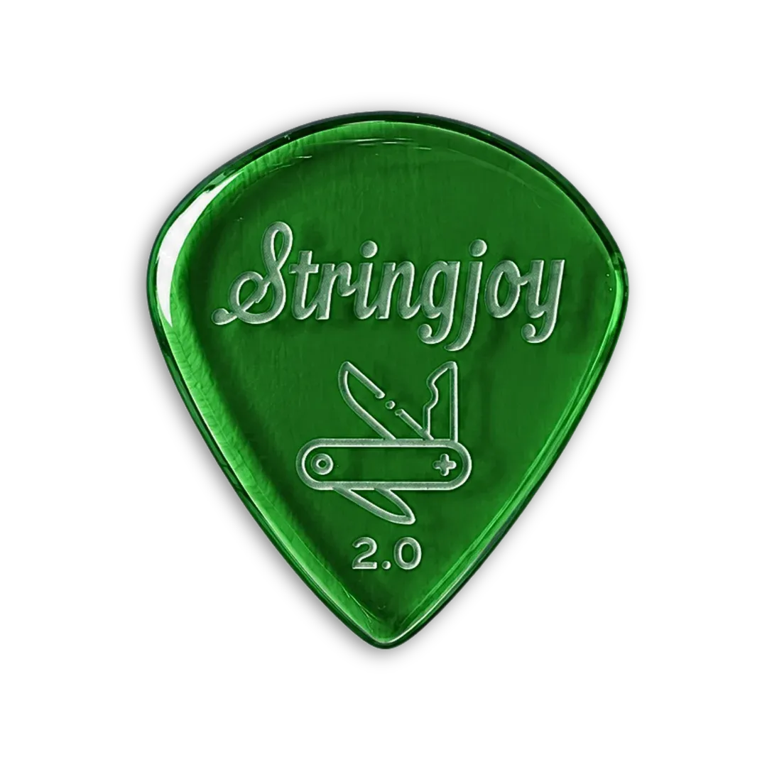 Stringjoy 2.0mm Pocketknife Acrylic Picks - 2-Pack