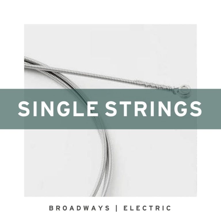 Stringjoy Single String Broadways - Pure Nickel Electric Guitar Strings