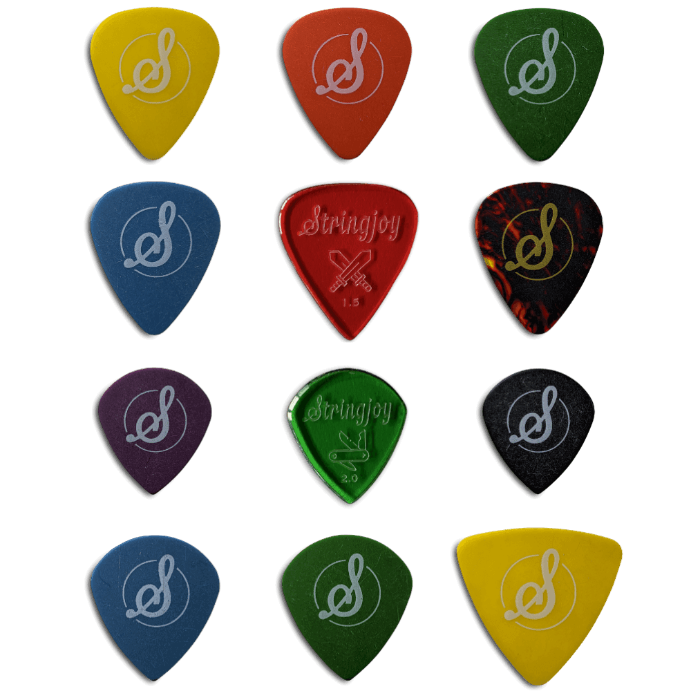 Stringjoy Best-Selling Pick Sampler - 12 Pack