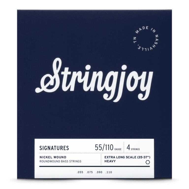 Stringjoy 55-110 Extra Long Scale 4 String Heavy Gauge Signatures - Nickel Wound Bass Guitar Strings