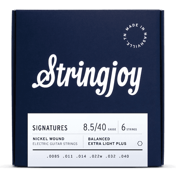 Stringjoy 8.5-40 Balanced Extra Light Plus Gauge Signatures - Nickel Wound Electric Guitar Strings