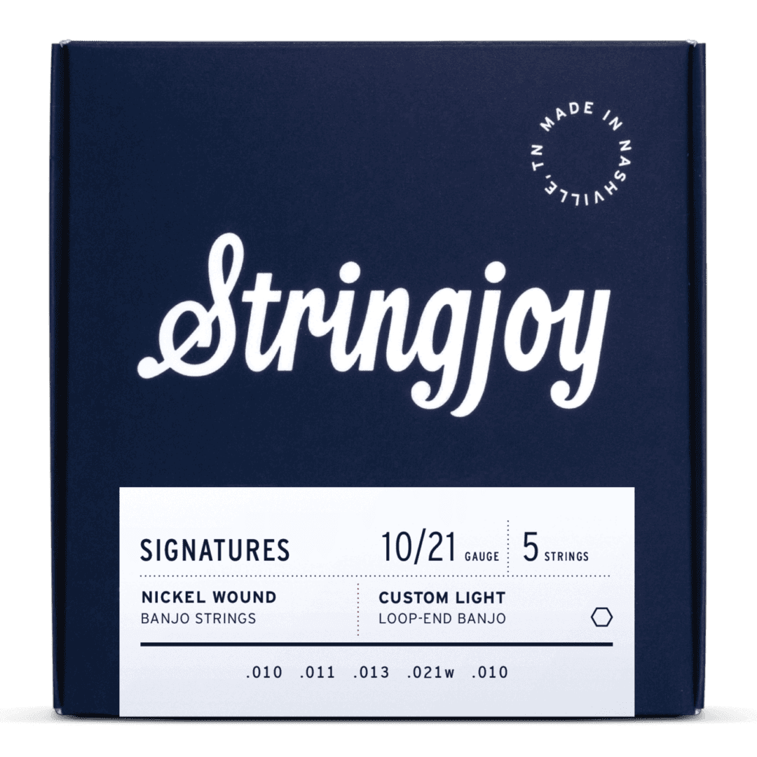 Stringjoy 10-21 Custom Light Gauge Signatures - 5 String Nickel Wound Banjo Strings
