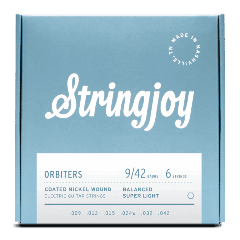 Stringjoy 9-42 Balanced Super Light Gauge Orbiters - Coated Nickel Electric Guitar Strings
