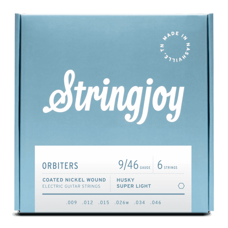 Stringjoy 9-46 Husky Super Light Gauge Orbiters - Coated Nickel Electric Guitar Strings
