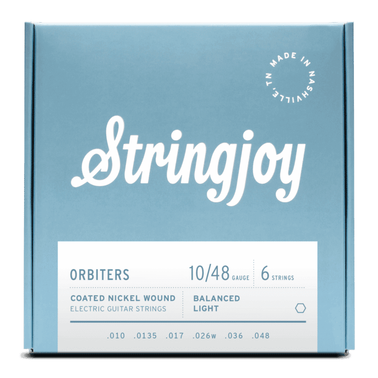 Stringjoy 10-48 Balanced Light Gauge Orbiters - Coated Nickel Electric Guitar Strings