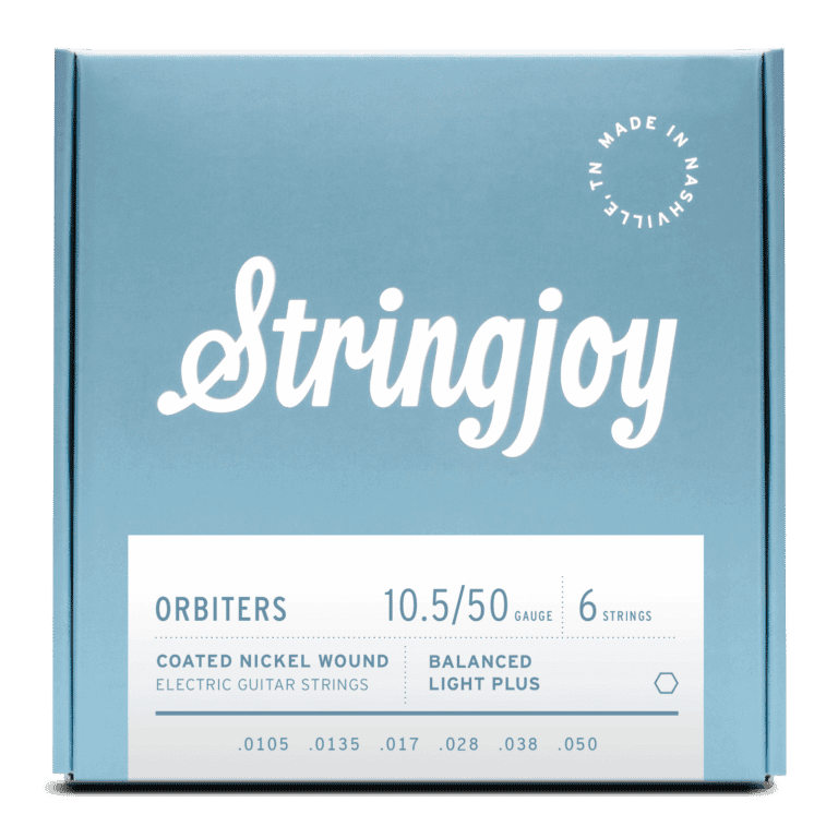 Stringjoy 10.5-50 Balanced Light Plus Gauge Orbiters - Coated Nickel Electric Guitar Strings