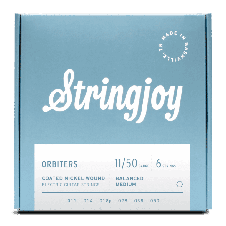 Stringjoy 11-50 Balanced Medium Gauge Orbiters - Coated Nickel Electric Guitar Strings