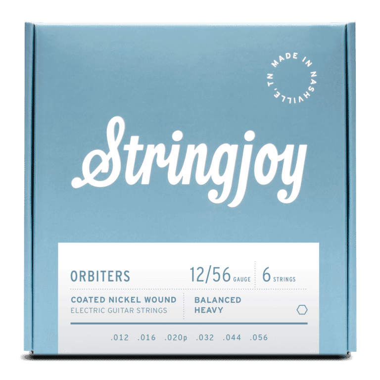 Stringjoy 12-56 Balanced Heavy Gauge Orbiters - Coated Nickel Electric Guitar Strings