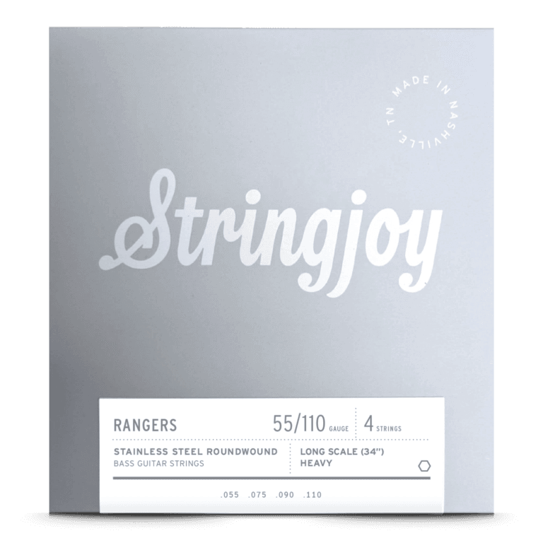 Stringjoy 55-110 Long Scale 4 String Heavy Gauge Rangers - Stainless Steel Bass Guitar Strings