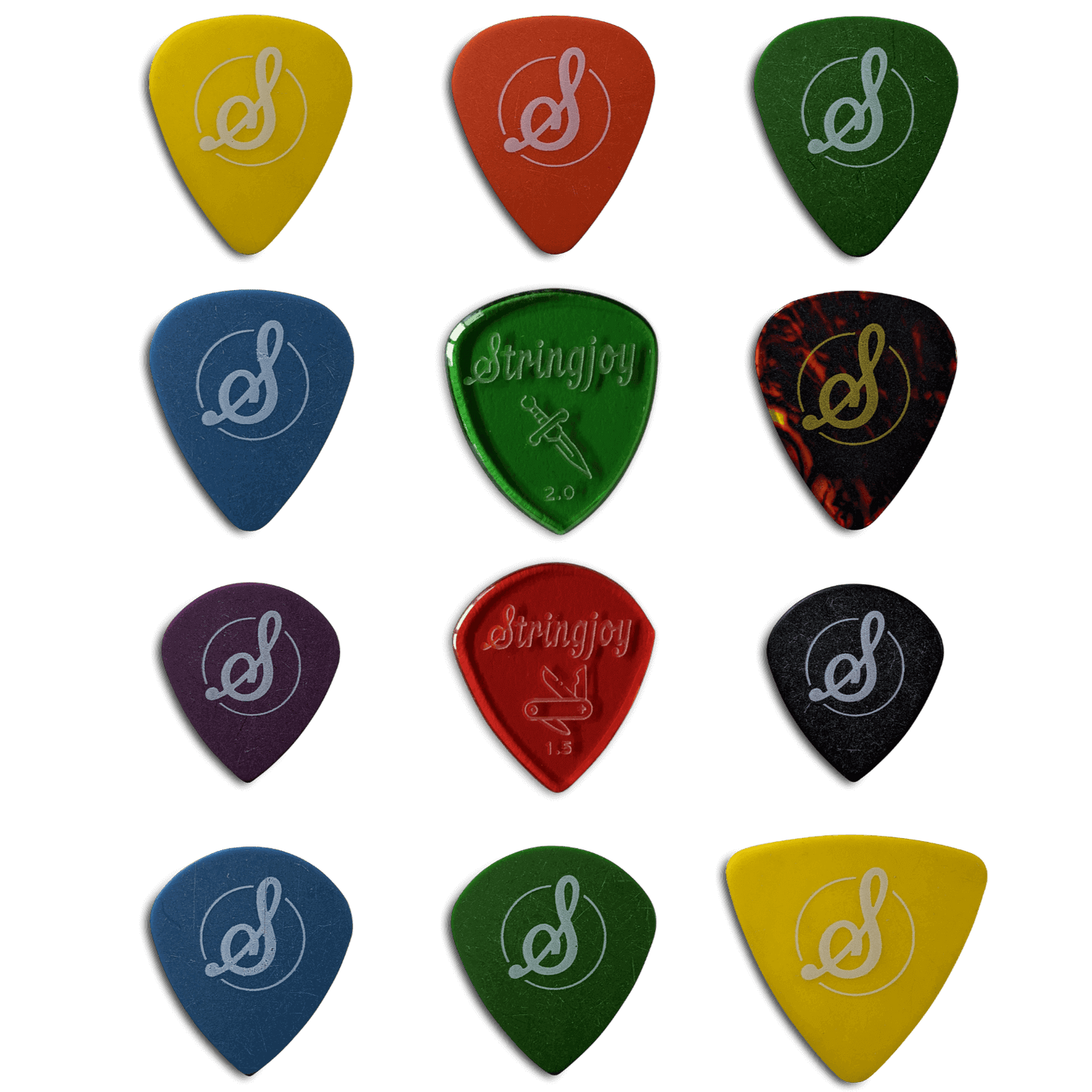 Stringjoy Best-Selling Pick Sampler - 12 Pack