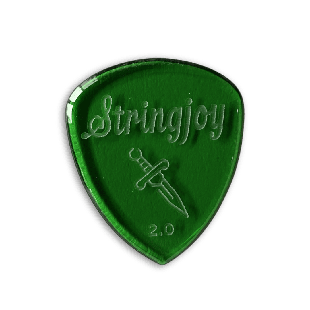 Stringjoy 2.0mm Dagger Acrylic Picks - 2 Pack
