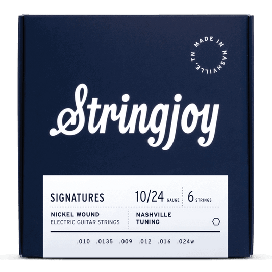 Stringjoy 10-24 Nashville Tuning Signatures - Nickel Wound Electric Guitar Strings