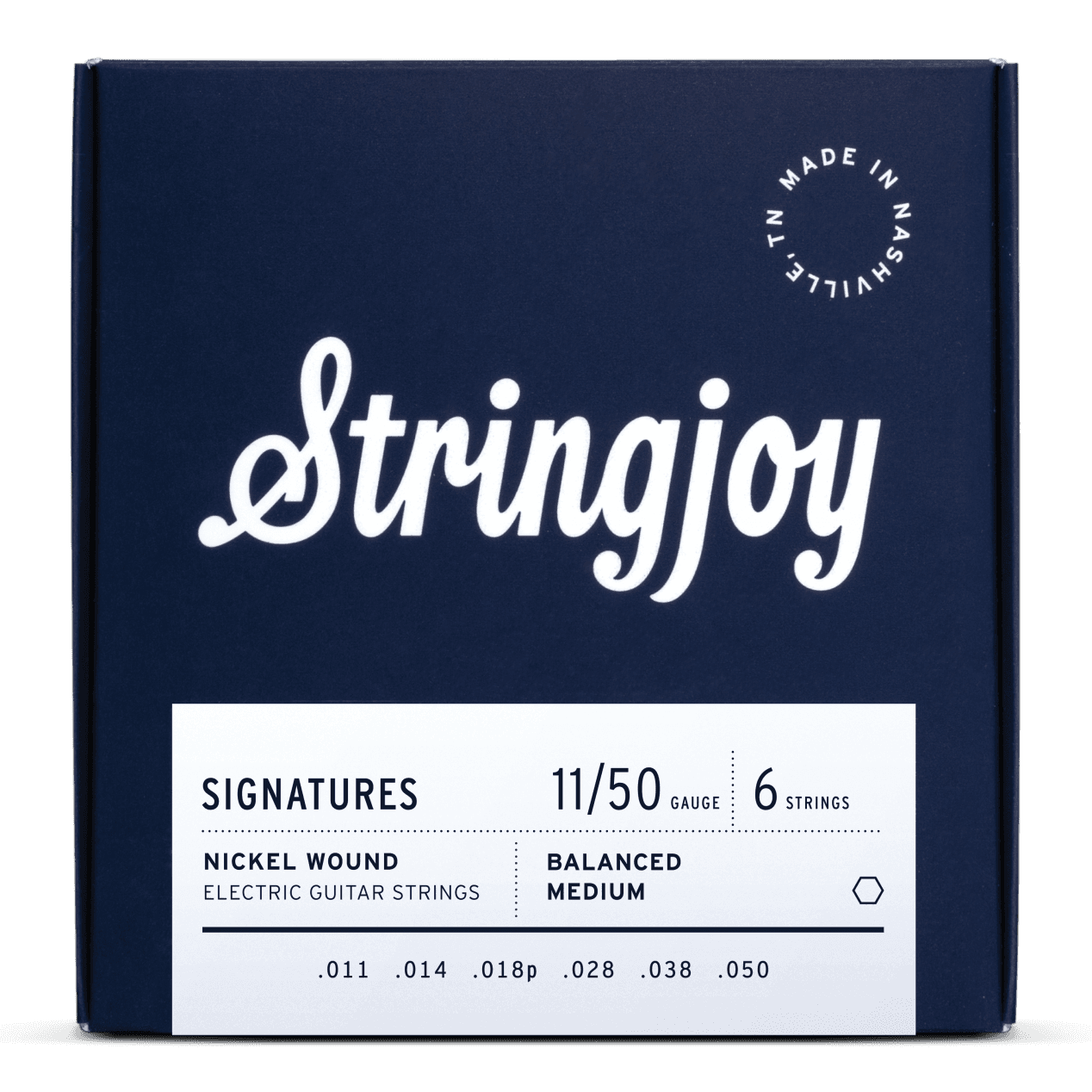 Stringjoy 11-50 Balanced Medium Gauge Signatures - Nickel Wound Electric Guitar Strings