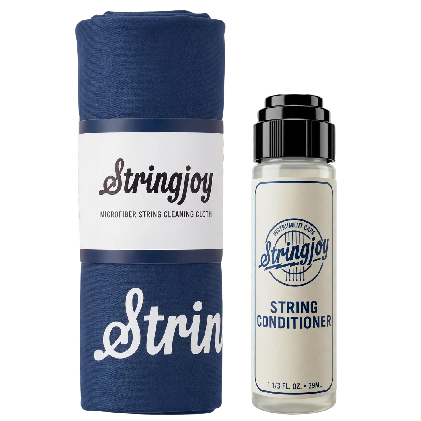 Stringjoy String Conditioner & Microfiber Cleaning Cloth Bundle