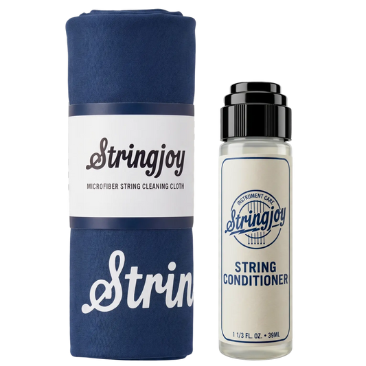 Stringjoy String Conditioner & Microfiber Cleaning Cloth Bundle