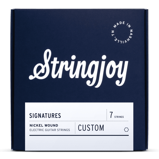 Stringjoy Custom 7-String Signatures - Nickel Wound Electric Guitar Strings