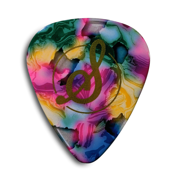 Stringjoy Heavy 1.0mm Mosaic Celluloid Picks - 10 Pack