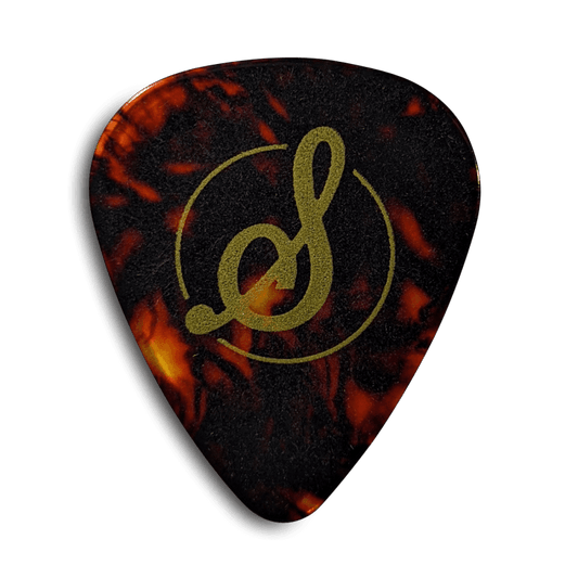 Stringjoy Medium .73mm Tortoise Celluloid Picks - 10 Pack