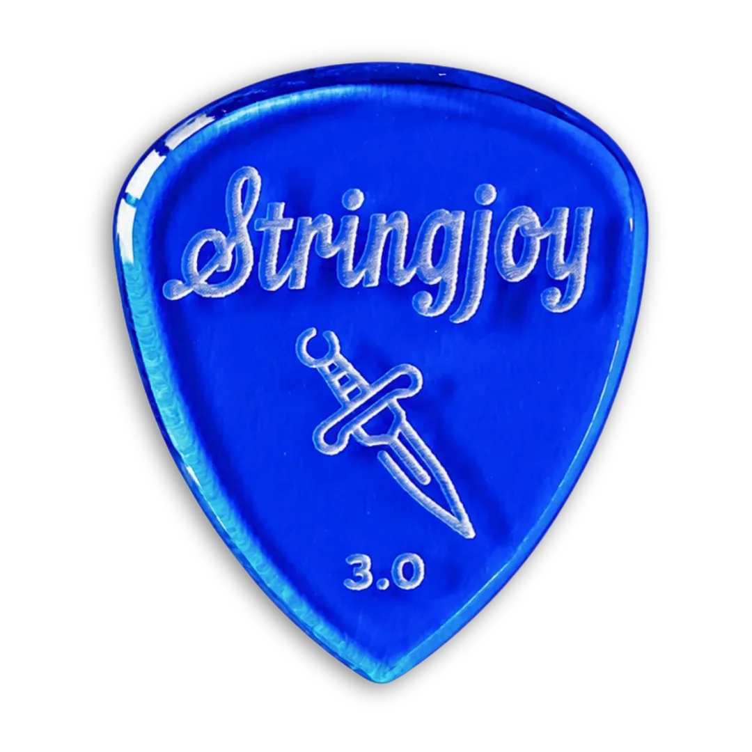 Stringjoy 3.0mm Dagger Acrylic Picks - 2-Pack