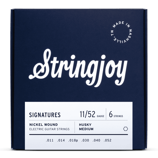 Stringjoy 11-52 Husky Medium Gauge Signatures - Nickel Wound Electric Guitar Strings