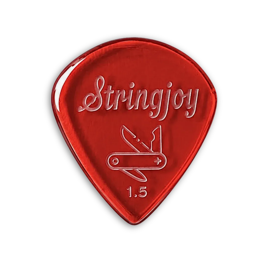 Stringjoy 1.5mm Pocketknife Acrylic Picks - 2-Pack