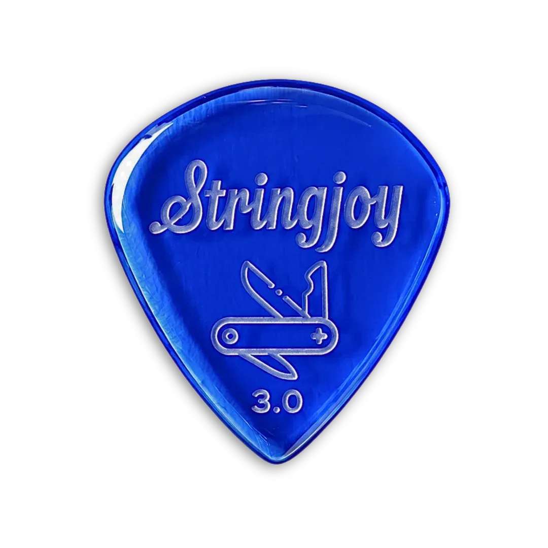 Stringjoy 3.0mm Pocketknife Acrylic Picks - 2-Pack