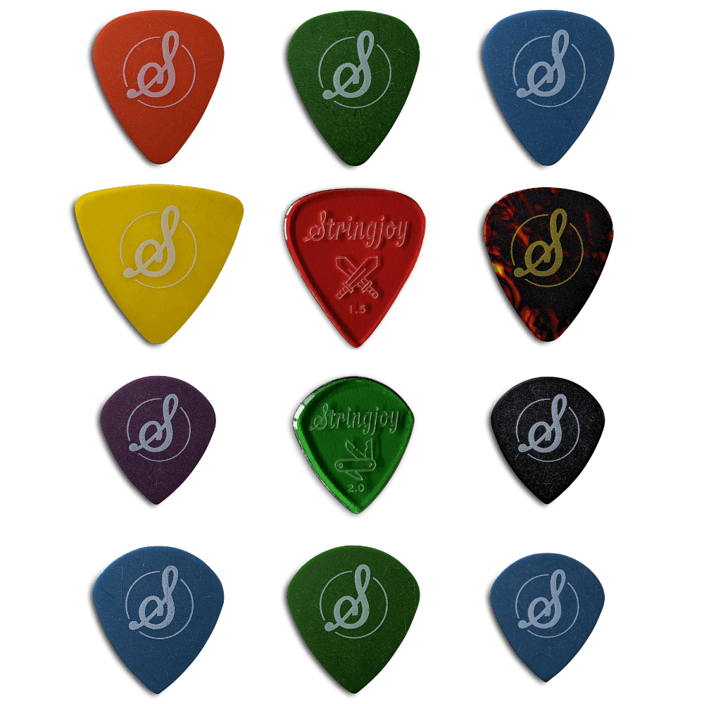 Stringjoy Best-Selling Pick Sampler - 12 Pack