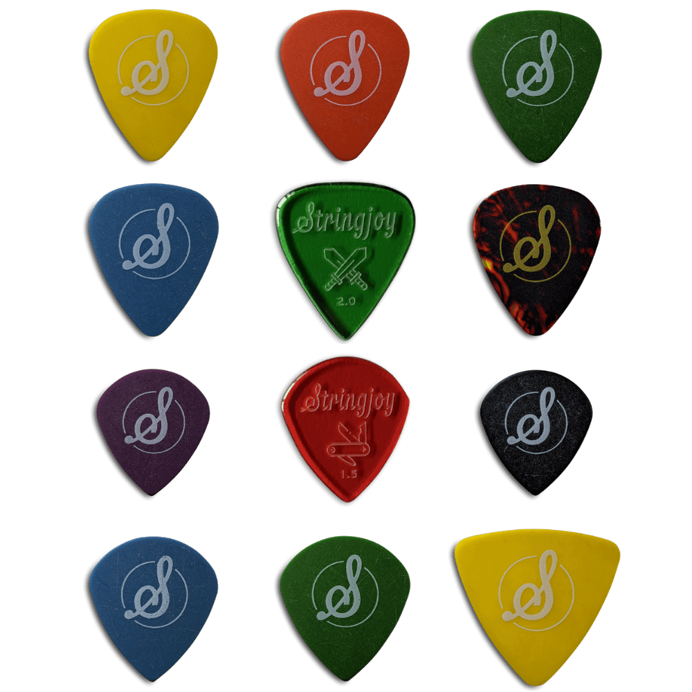 Stringjoy Best-Selling Pick Sampler - 12 Pack