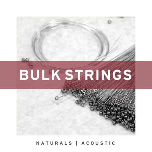 Stringjoy Bulk Naturals - Phosphor Bronze Acoustic Guitar Strings – 25 pc.
