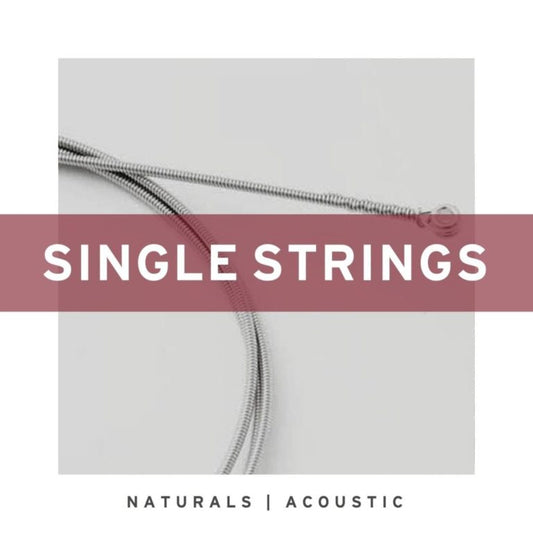 Stringjoy Single String Naturals - Phosphor Bronze Acoustic Guitar Strings