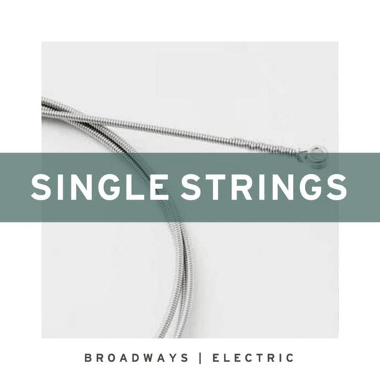Stringjoy Single String Broadways - Pure Nickel Electric Guitar Strings