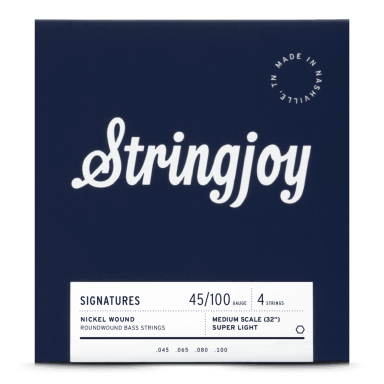 Stringjoy 45-100 Medium Scale 4 String Signatures - Nickel Wound Bass Guitar Strings