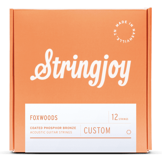 Stringjoy Custom 12-String Foxwoods - Coated Phosphor Bronze Acoustic Guitar Strings