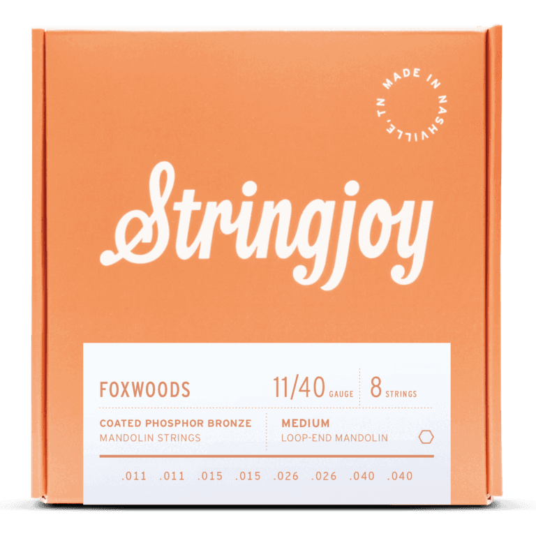 Stringjoy 11-40 Medium Gauge Foxwoods - Coated Phosphor Bronze Mandolin Strings