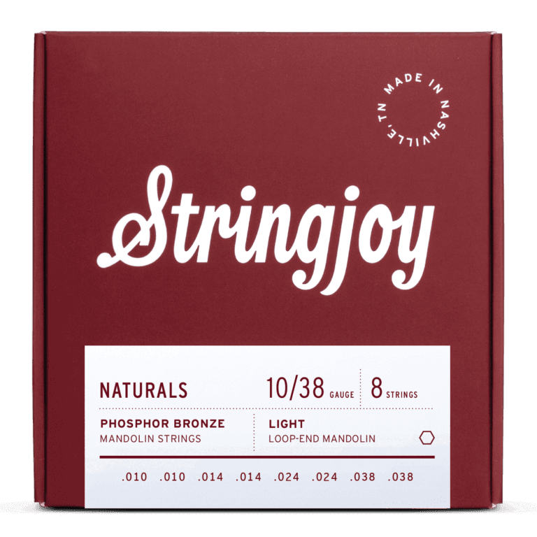 Stringjoy 10-38 Light Gauge Naturals - Phosphor Bronze Mandolin Strings