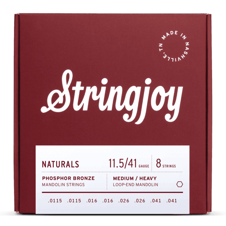 Stringjoy 11.5-41 Medium / Heavy Gauge Naturals - Phosphor Bronze Mandolin Strings