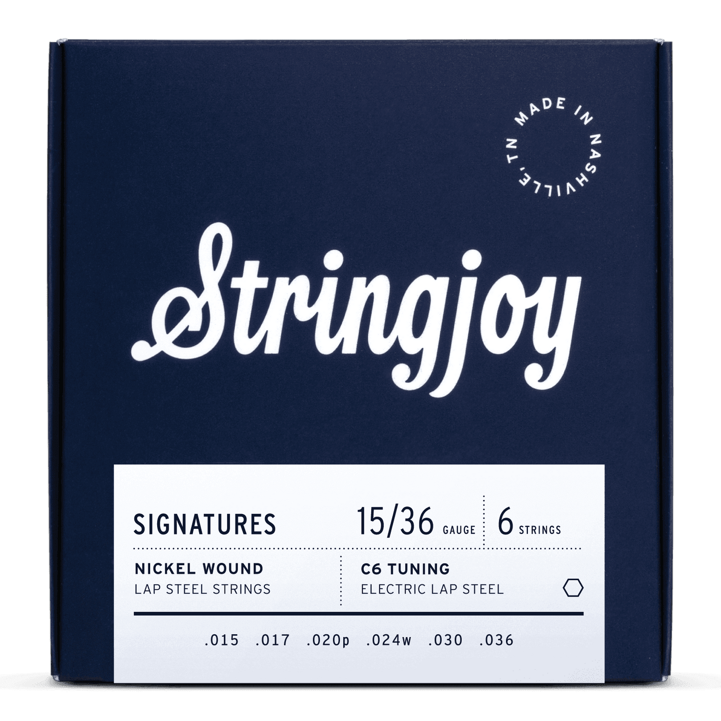 Stringjoy 15-36 C6th Signatures - Nickel Wound Lap Steel Strings