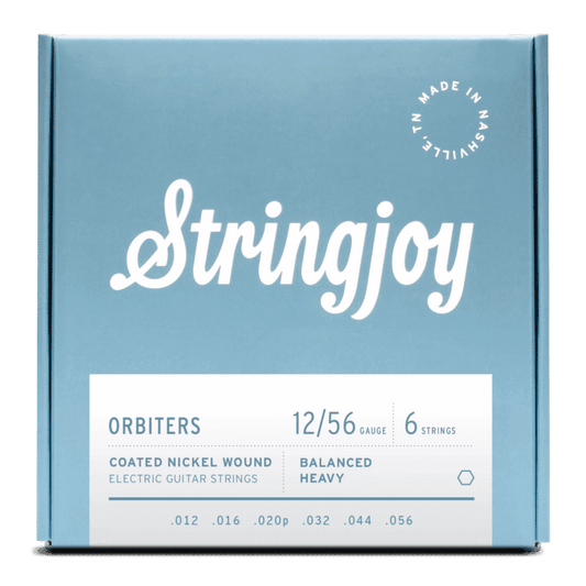 Stringjoy 12-56 Balanced Heavy Gauge Orbiters - Coated Nickel Electric Guitar Strings