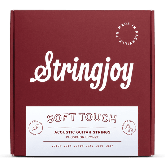 Stringjoy 10.5-47 Soft Touch Naturals - Phosphor Bronze Acoustic Guitar Strings