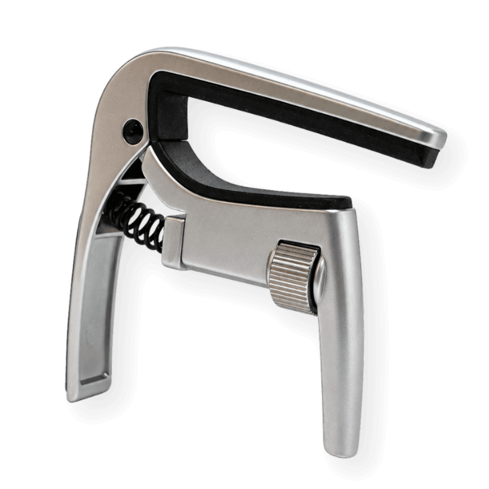 Stringjoy Sweetspot Buzz-Free Adjustable Tension Capo - Silver
