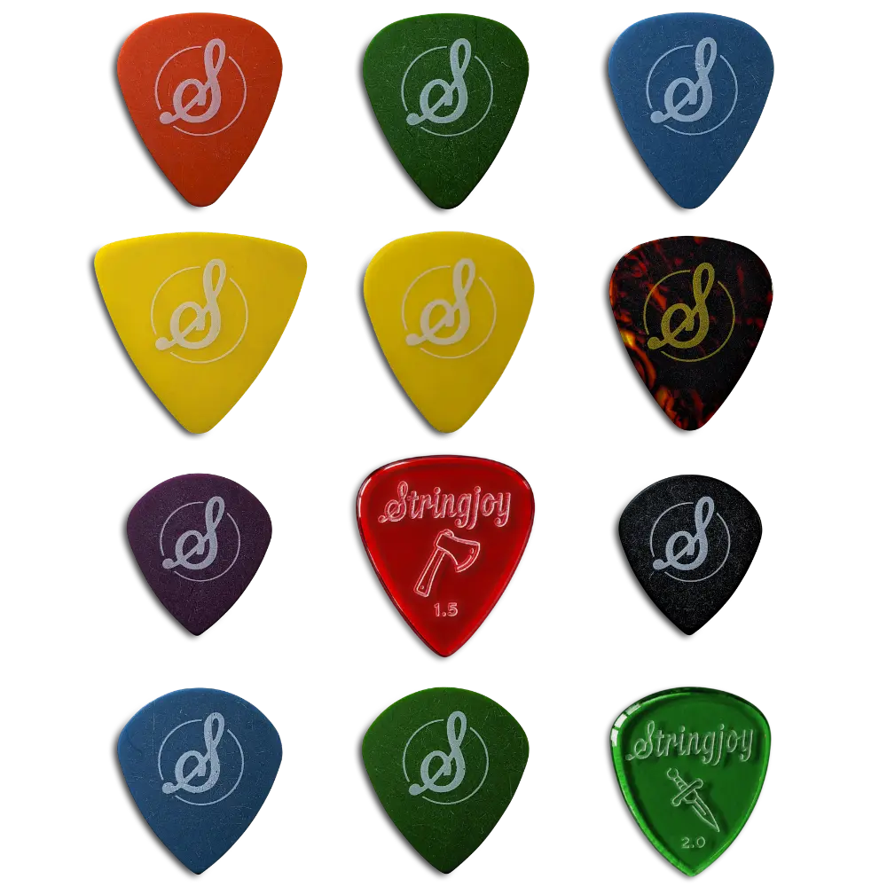 Stringjoy Best-Selling Pick Sampler - 12 Pack