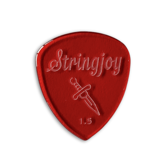 Stringjoy 1.5mm Dagger Acrylic Picks - 2 pack