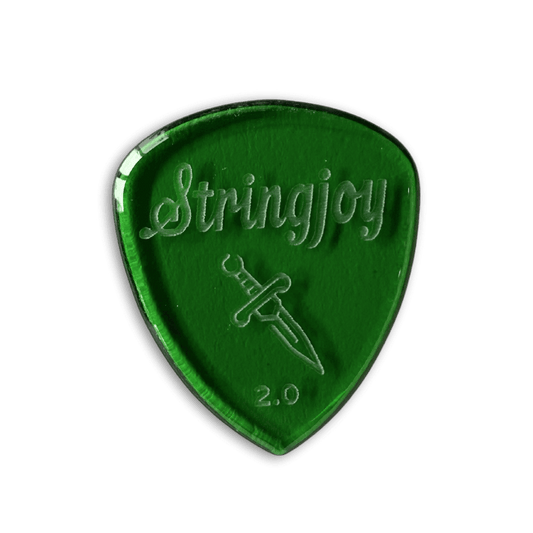 Stringjoy 2.0mm Dagger Acrylic Picks - 2 Pack