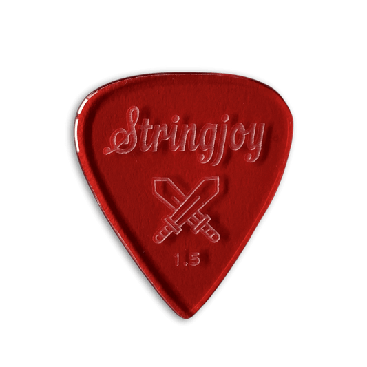 Stringjoy 1.5mm Longsword Acrylic Picks - 2 pack