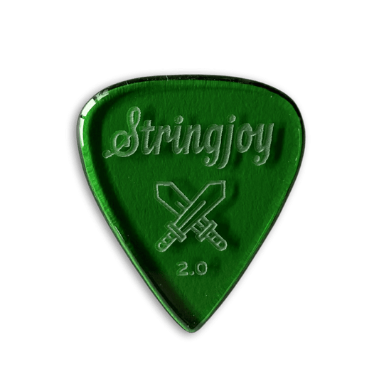 Stringjoy 2.0mm Longsword Acrylic Picks - 2 pack
