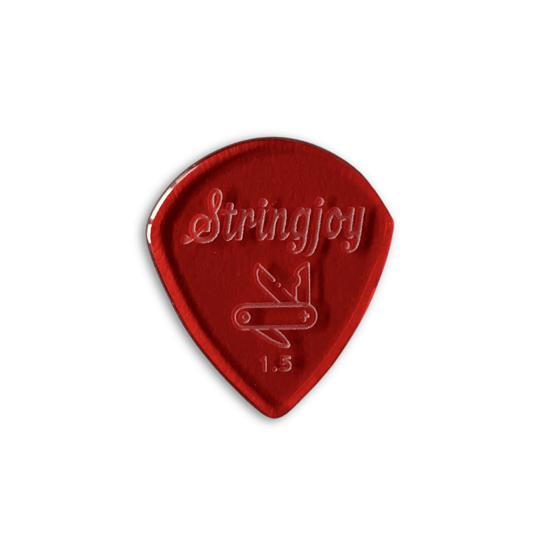 Stringjoy 1.5mm Pocketknife Acrylic Picks - 2 pack